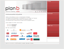 Tablet Screenshot of meinplanb.ch